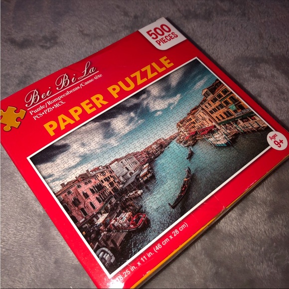 Bei Bi La 500 Piece Paper Puzzle/ Italy Venice Grand Canal water view - Picture 2 of 11
